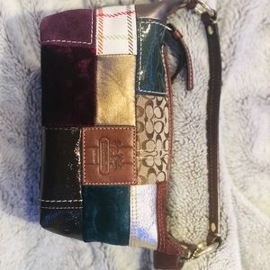 Mini coach purse. Patchwork style